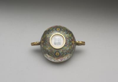 图片[2]-Gold cup with cloisonne and painted enamel decor, Qing dynasty, Qianlong reign (1736-1795)-China Archive